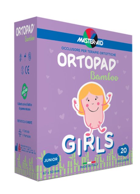 CEROTTO OCULARE PER ORTOTTICA ORTOPAD GIRLS M 5,4X7,6 20 PEZZI