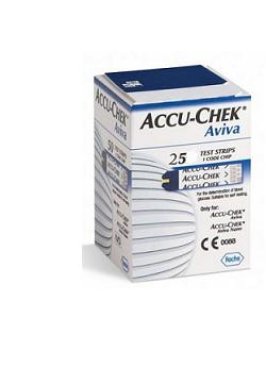 STRISCE MISURAZIONE GLICEMIA ACCU-CHEK AVIVA BRK RETAIL 25 PEZZI