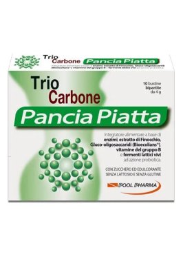 TRIOCARBONE PANCIA PIATTA 10 + 10 BUSTINE