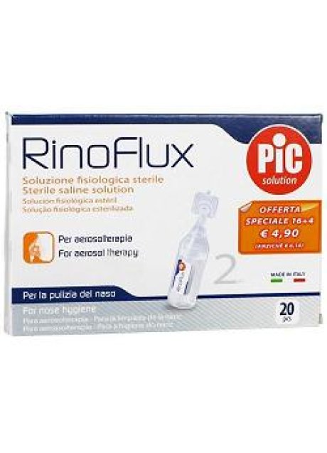 RINOFLUX SOLUZIONE FISIOLOGICA 20 FIALE 2 ML