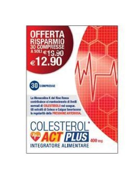 COLESTEROL ACT PLUS 30CPR 400MG