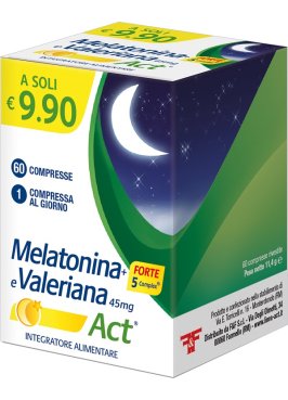 MELATONINA ACT 1MG + VALERIANA + 5 FORTE COMPLEX 60 COMPRESSE