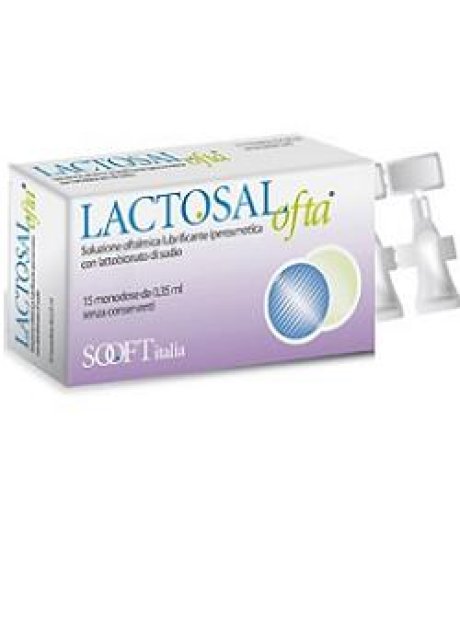 LACTOSAL OFTA SOLUZIONE OFTALMICA LUBRIFICANTE IPERTONICA 15FLACONCINI MONODOSE 0,35 ML