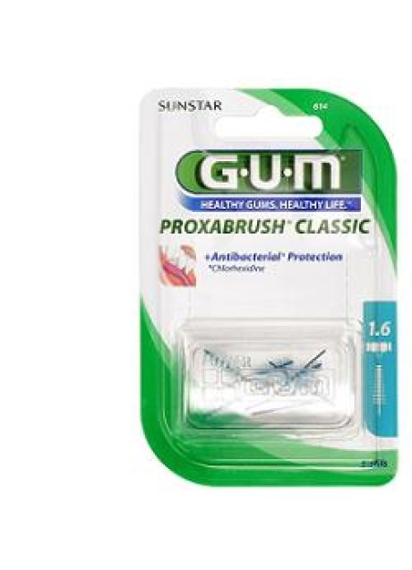 GUM PROXABRUSH CLASSIC 614 SCOVOLINO INTERDENTALE 8 PEZZI