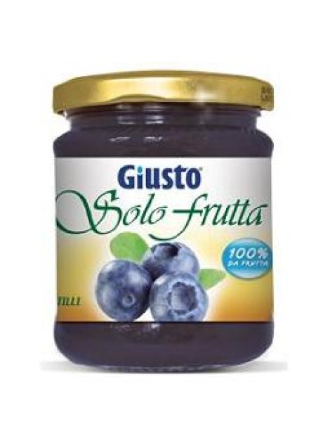 GIUSTO SOLO FRUTTA MARMELLATA MIRTILLI 284 G