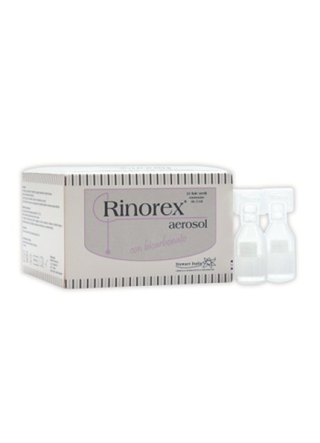 FIALA PER AEROSOL RINOREX BICARBONATO 3 ML 25 PEZZI