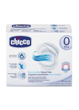 CHICCO COPPETTA ASSORBILATTE ANTIBATTERICA 30 PEZZI