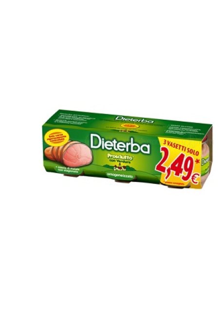 DIETERBA OMOGENEIZZATO PROSCIUTTO 3 PEZZI 80 G