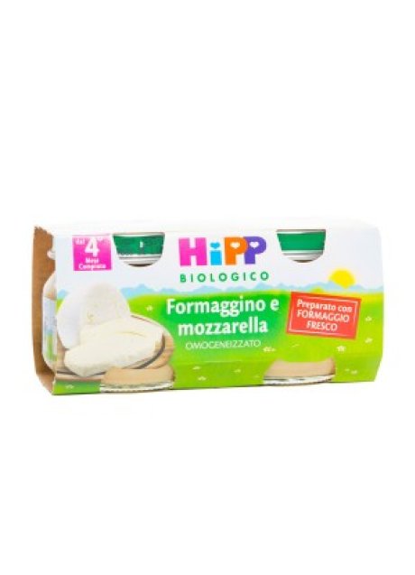 HIPP BIO OMOGENEIZZATO FORMAGGINO MOZZARELLA 2X80 G