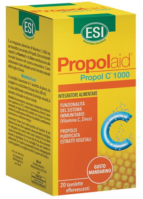 ESI PROPOLAID PROPOL C 1000 MG 20 TAVOLETTE EFFERVESCENTI