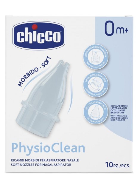 RICAMBI MORBIDI PER ASPIRATORE NASALE CHICCO PHYSIOCLEAN