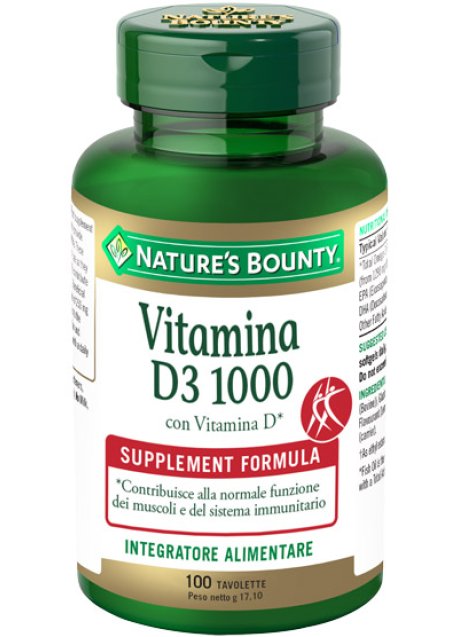 VITAMINA D3/1000 100TAV BOUNTY