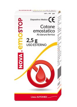 COTONE EMOSTATICO CON CLORURO FERRICO NOVA EMOSTOP 2,5 G