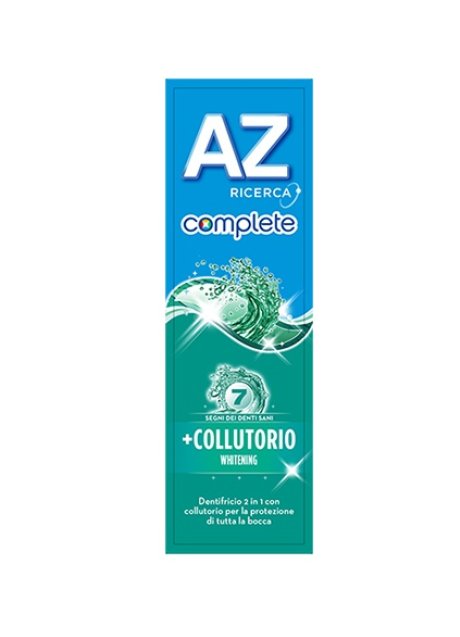 DENTIFRICIO AZ COMPLETE WHITENING + COLLUTORIO 75 ML