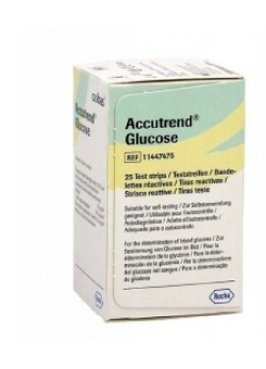 STRISCE MISURAZIONE GLICEMIA ACCUTREND GLUCOSE 25 PEZZI