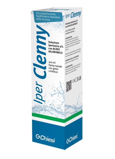 IPER CLENNY SPRAY NASALE EROGAZIONE CONTINUA SOLUZIONE IPERTONICA CON ACIDO IALURONICO 100 ML