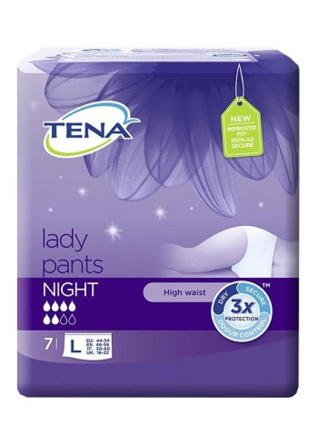 TENA LADY PANTS NIGHT L 7PZ