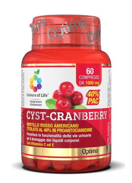 CRANBERRY C/VIT C E 60CPR OPTIMA