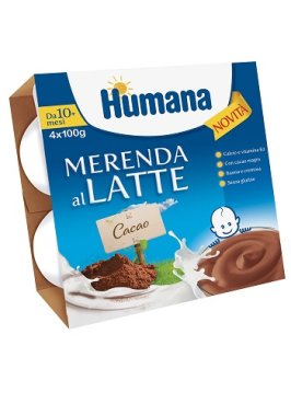 HUMANA MERENDA LATTE CIOC 4X100G