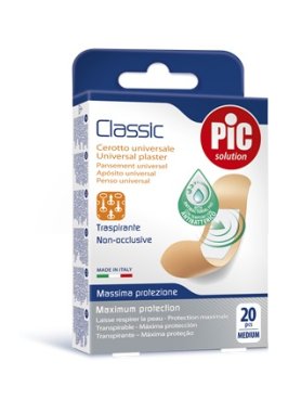 CEROTTO PIC CLASSIC 19X72 MM ANTIBATTERICO 20 PEZZI