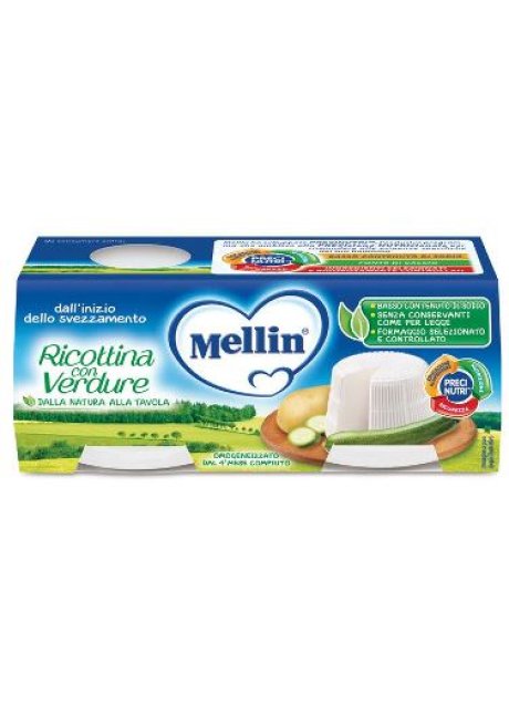 MELLIN OMOG RICOTTA/VERD 2X80G