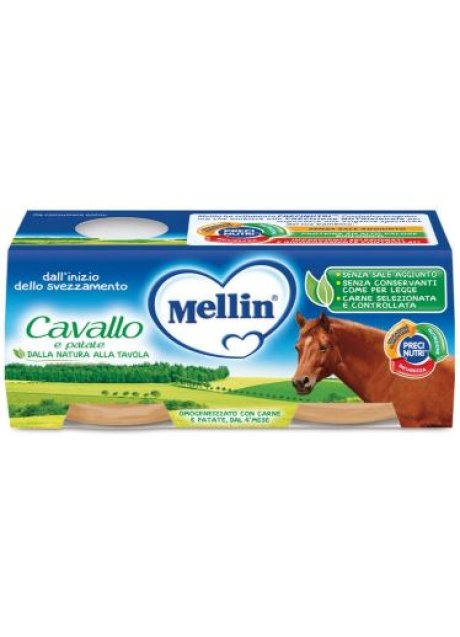 MELLIN OMO.CAVALLO PATAT 2X80G