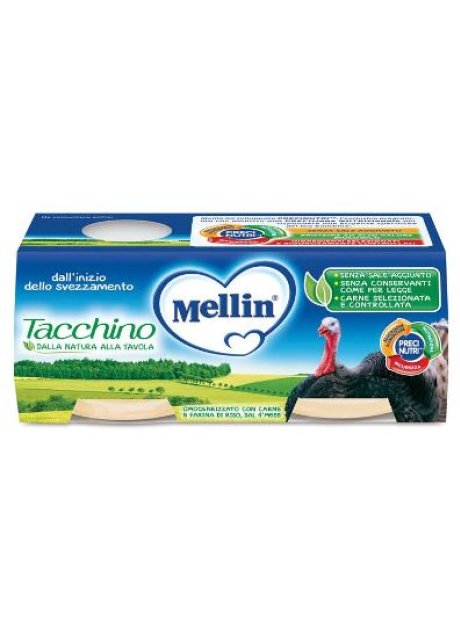 MELLIN OMOG TACCHINO 2X120G