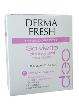 DERMAFRESH IPERSUDORAZIONE 10 SALVIETTINE DEODORANTI