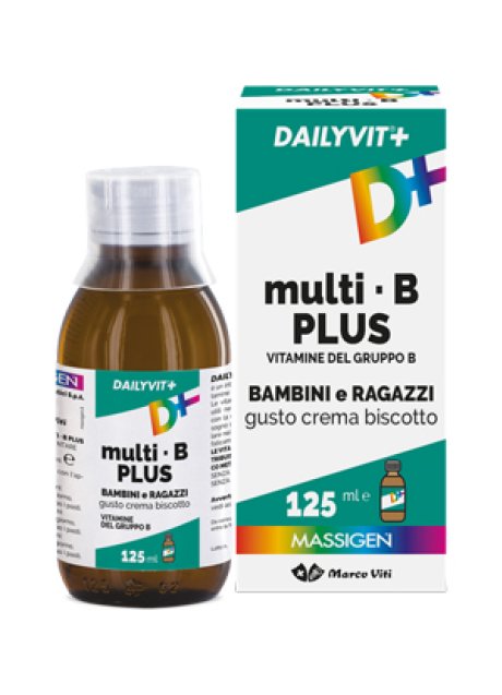 DAILYVIT+ MULTI B PLUS VITAMINE DEL GRUPPO B PER BAMBINI E RAGAZZI GUSTO CREMA BISCOTTO 125 ML