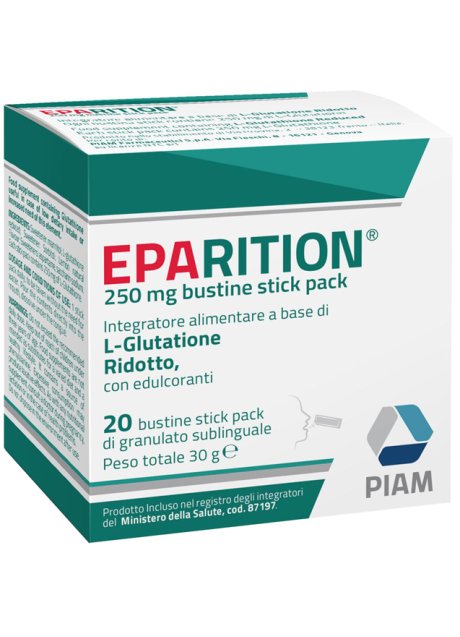 EPARITION 20 BUSTINE STICK PACK DA 250 MG DI GRANULATO SUBLINGUALE