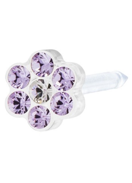 BLOMDAHL FORALOBI MP DAISY 5MM VIOLET/CRYSTAL