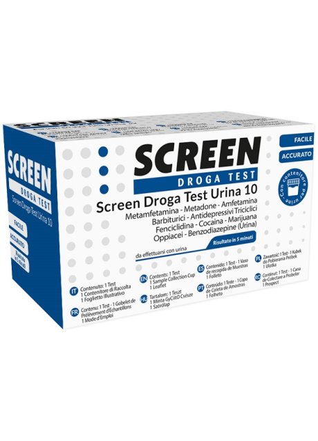 SCREEN DROGA TEST URINA 10