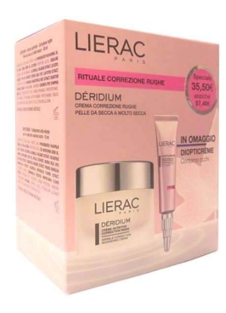 LIERAC DERIDIUM CREMA NUTRIENTE 50 ML + DIOPTICREME 10 ML