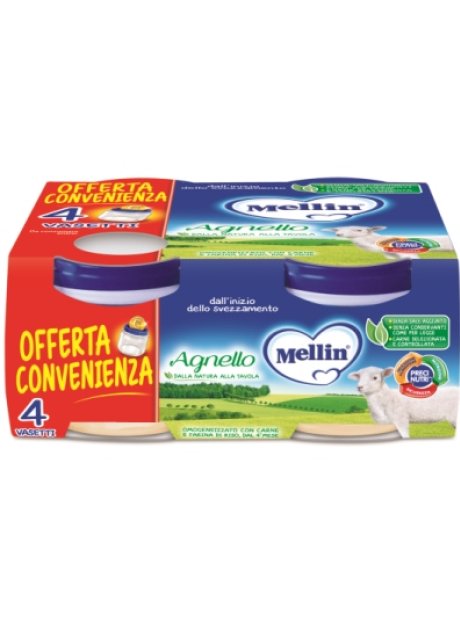 MELLIN-OMO.AGNELLO 4X80G