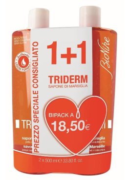 TRIDERM SAPONE DI MARSIGLIA BIPACK 2 FLACONI DA 500 ML