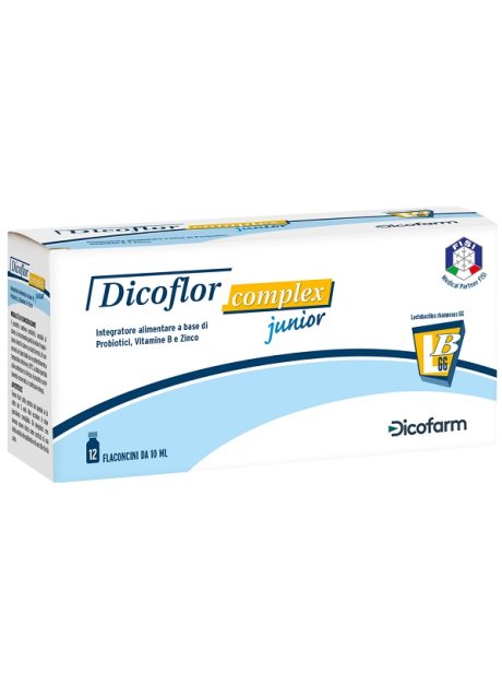 DICOFLOR COMPLEX JUNIOR 12 FLACONI DA 10 ML