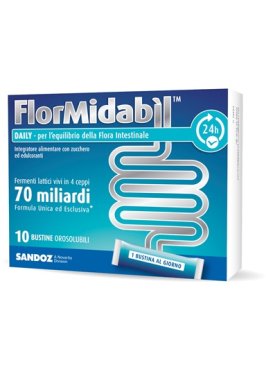 FLORMIDABIL DAILY 10 BUSTINE OROSOLUBILI 1,5 G