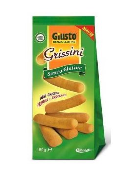 GIUSTO GRISSINI S/G  150G