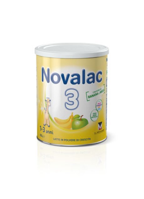 NOVALAC 3 BANANA/MELA 800 G