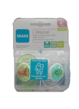 MAM ORIGINAL SUCCHIETTO 6+ SILICONE CONFEZIONE DOPPIA