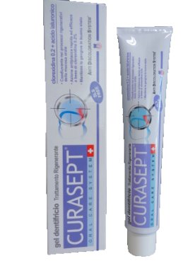 CURASEPT GEL DENTIFRICIO 0,20 CON ADS TRATTAMENTO RIGENERANTE CON ACIDO IALURONICO 75 ML