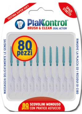 PLAKKONTROL BRUSH & CLEAN SCOVOLINI SPAZI STRETTI 80 PEZZI