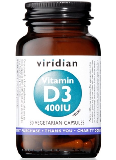 VITAMIN D3 400IU 30CPS VEG NATUR