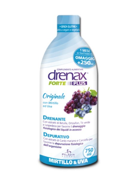 DRENAX FORTE PLUS ORIGINALE CON MIRTILLO E UVA 750 ML