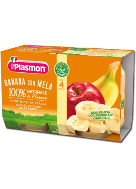 PLASMON OMO BANANA MELA 2X104G