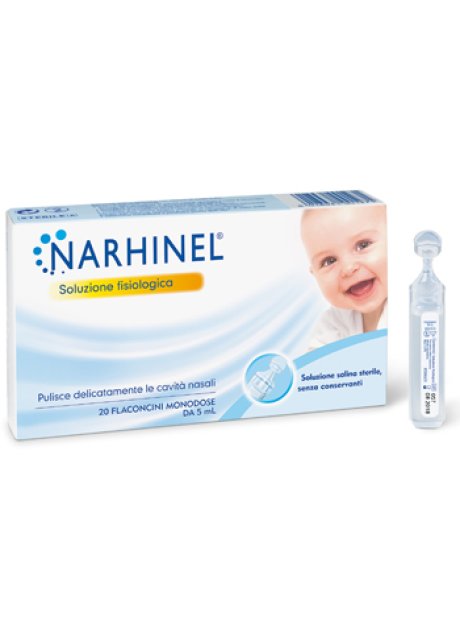 SOLUZIONE FISIOLOGICA PER ASPIRATORE NASALE NARHINEL 20 FIALE X 5 ML BIPACK