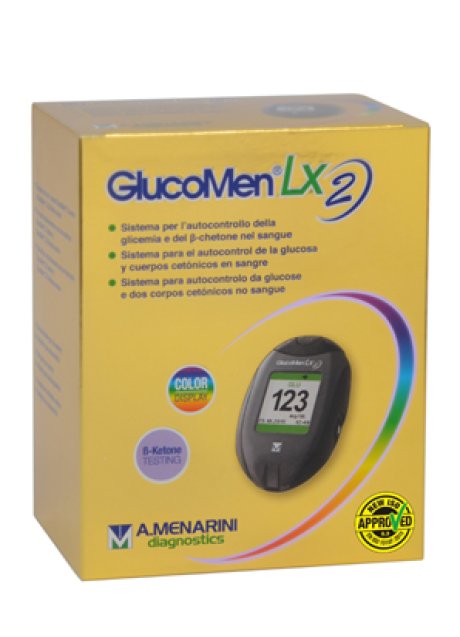 GLUCOMETRO GLICEMIA E CHETONEMIA GLUCOMEN LX2 SET METER