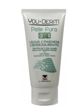 YOUDERM PELLE PURA 3 IN 1 SCRUB MASCHERA SEBOREGOLATORE 75 ML