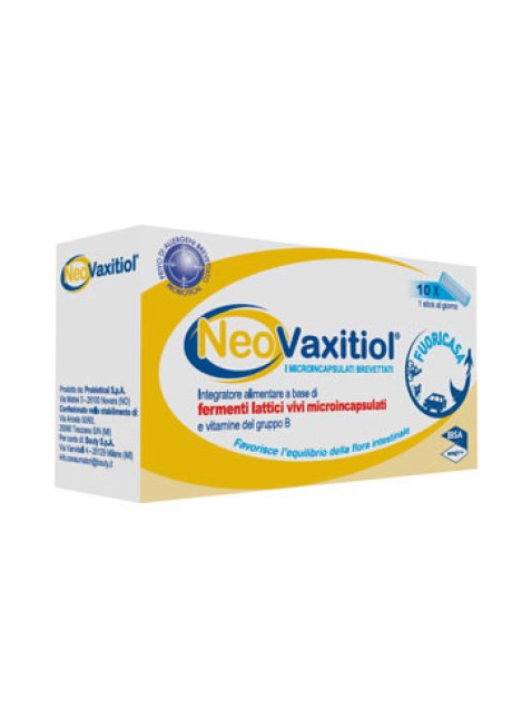 NEOVAXITIOL 10 STICK OROSOLUBILI DA 1,5 G