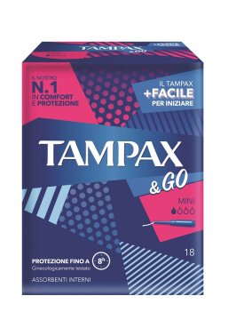 TAMPAX & GO MINI 18 PEZZI